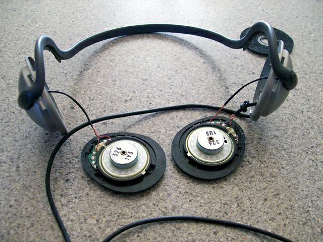 old headphones ready for new cord