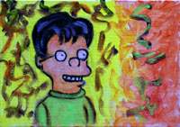 click for larger image of Simpsons portrait